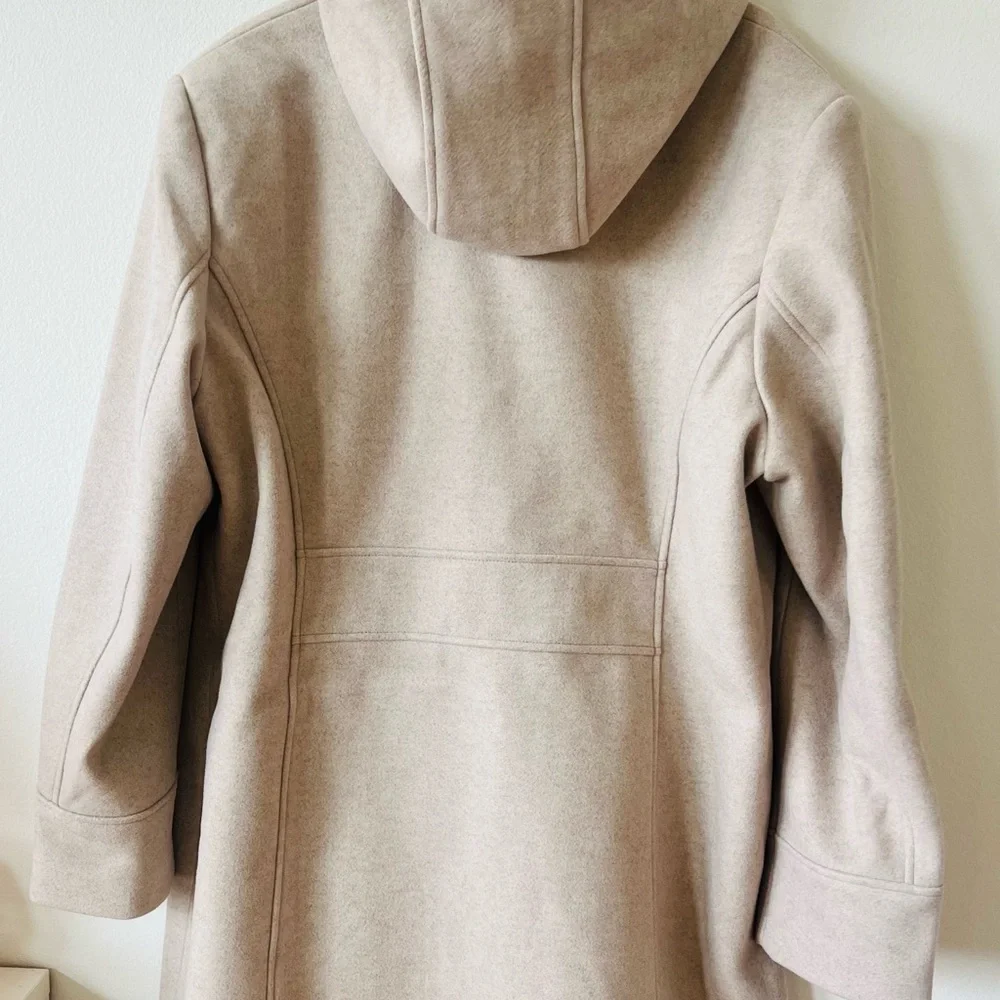 Vince Camuto Tan Trench Coat Modern Minimalist Design - Picture 7 of 15